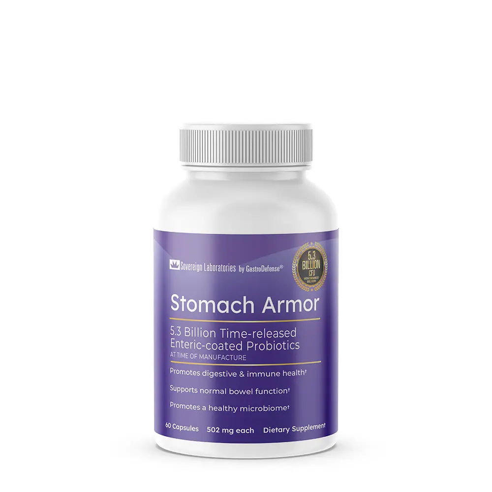 GastroDefense® STOMACH ARMOR® Probiotic Capsules - 60 count Questions & Answers