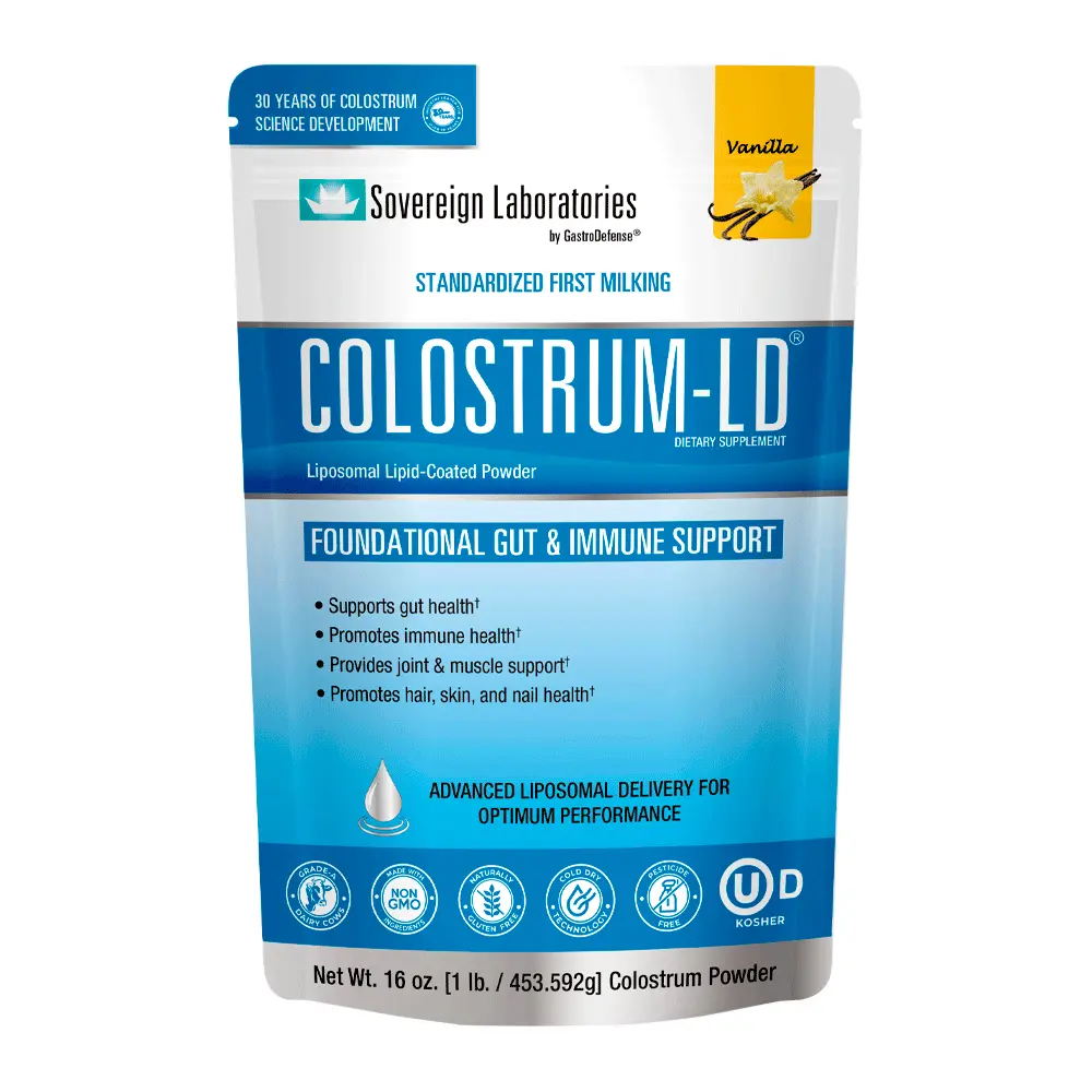 Can I mix Colostrum-LD with water that has a little apple juice in too?